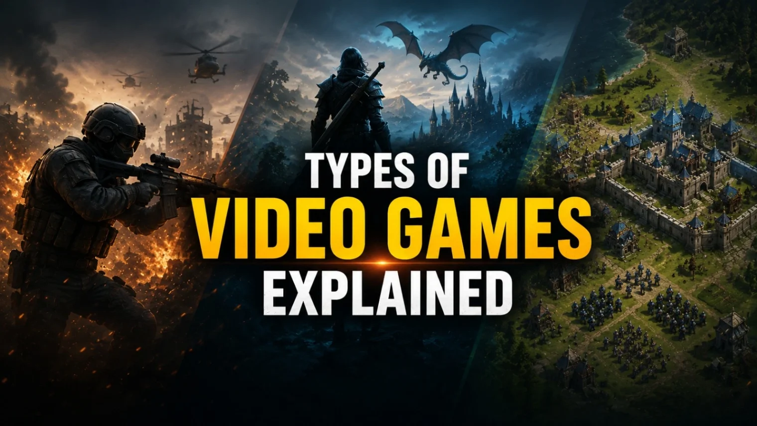 Types of Video Games Explained (Action, RPG, Strategy)