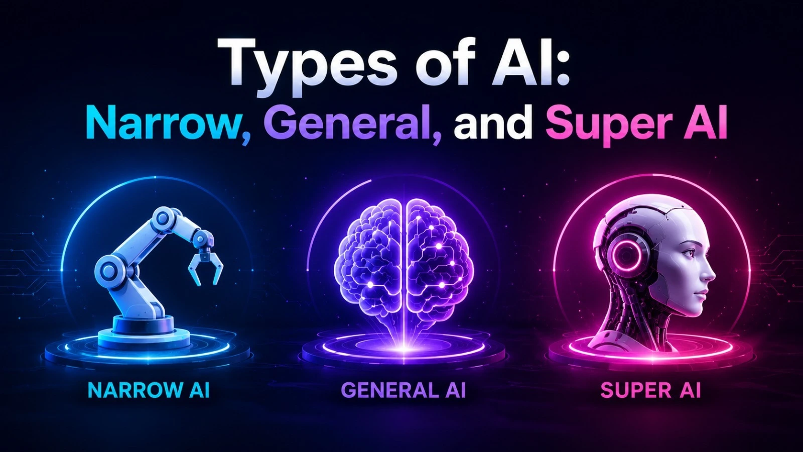 Types of AI: Narrow, General, and Super AI